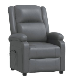 Fauteuil inclinable électrique Anthracite Similicuir