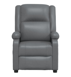 Fauteuil inclinable électrique Anthracite Similicuir