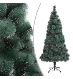 Sapin de Noël artificiel pré-éclairé vert 120 cm PVC et PE