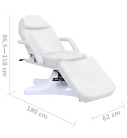 Table de massage Blanc 180x62x(86,5-118) cm