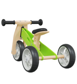 Vélo d'équilibre pour enfants 2-in-1 vert