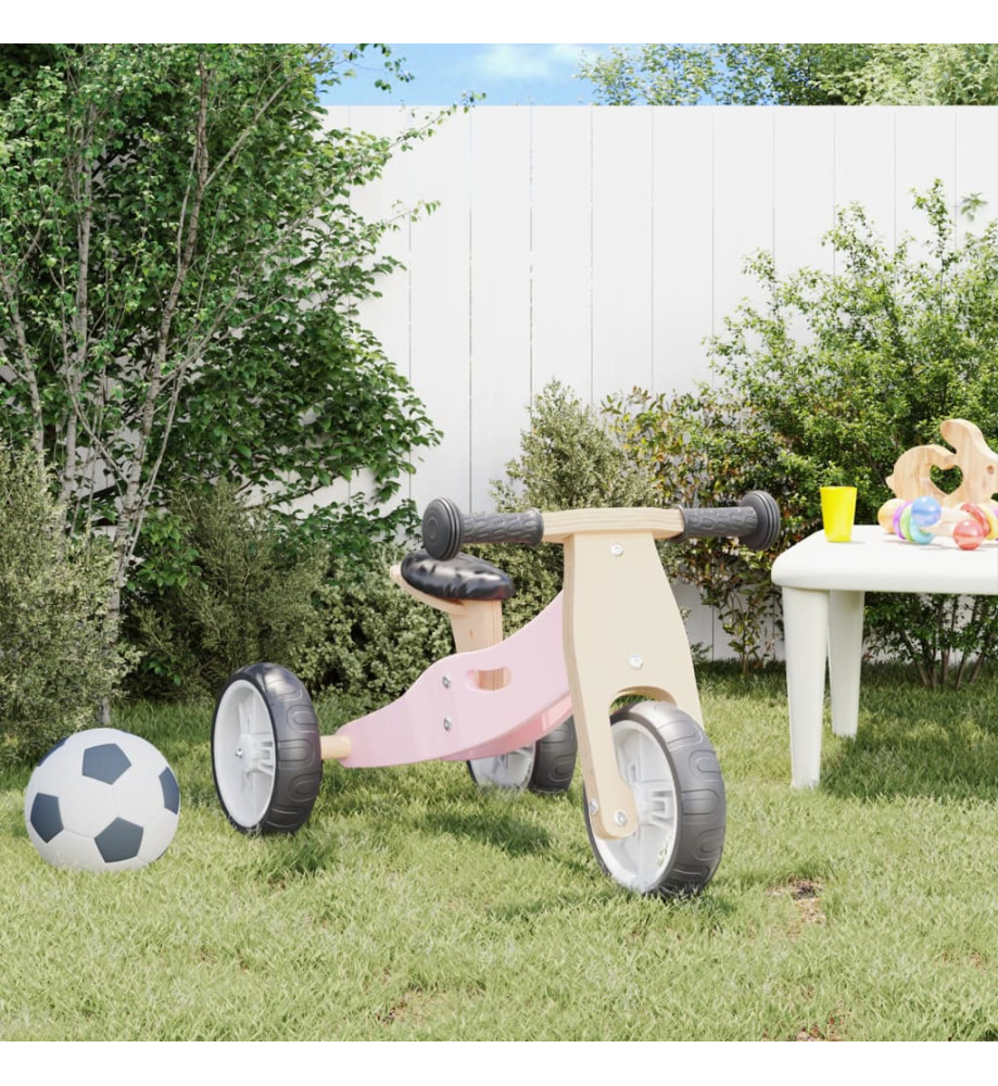 Vélo d'équilibre pour enfants 2-in-1 rose