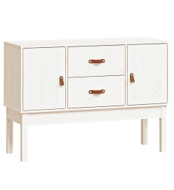 Buffet Blanc 110x40x78 cm Bois massif de pin