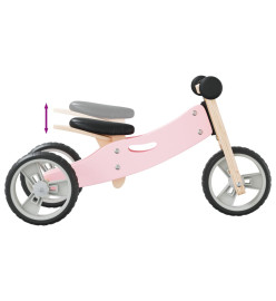 Vélo d'équilibre pour enfants 2-in-1 rose