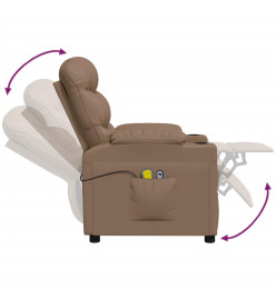 Fauteuil de massage électrique Cappuccino Similicuir