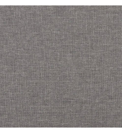 Canapé à 3 places Gris clair 210 cm Tissu