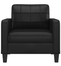 Fauteuil Noir 60 cm Similicuir