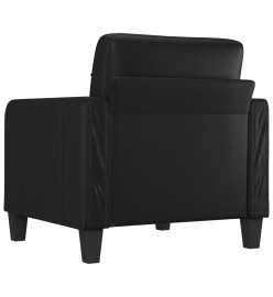 Fauteuil Noir 60 cm Similicuir