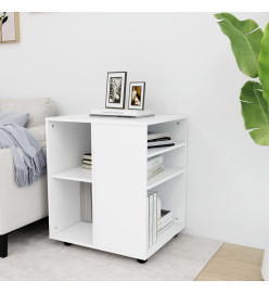 Armoire à roulettes Blanc 60x53x72 cm Aggloméré