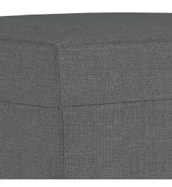 Ensemble de canapés 4 pcs coussins gris foncé tissu