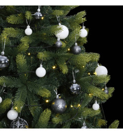 Sapin de Noël artificiel articulé 300 LED et boules 180 cm