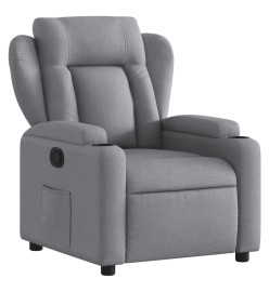 Fauteuil inclinable Gris clair Tissu