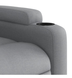 Fauteuil inclinable Gris clair Tissu