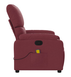 Fauteuil de massage inclinable Rouge bordeaux Tissu