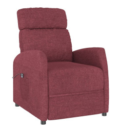 Fauteuil inclinable électrique Rouge bordeaux Tissu