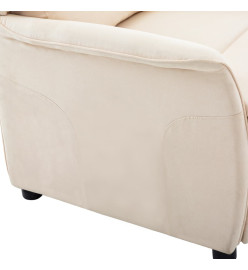 Fauteuil inclinable Crème Tissu