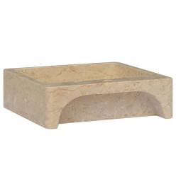 Lavabo Crème 40x40x12 cm Marbre