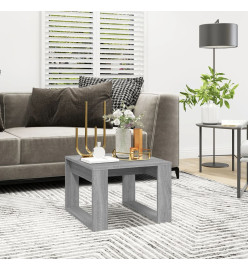 Table d'appoint Sonoma gris 50x50x35 cm Bois d'ingénierie
