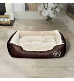 Lit pour chiens Marron et beige XXL