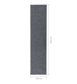 Tapis 100x450 cm Gris