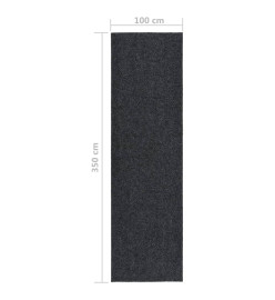 Tapis 100x350 cm Anthracite