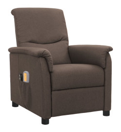 Fauteuil électrique de massage Taupe Tissu