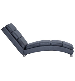 Chaise longue Gris Similicuir daim