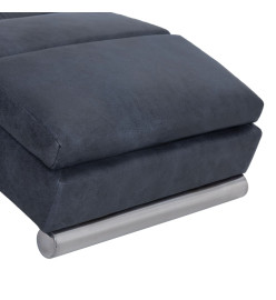 Chaise longue Gris Similicuir daim