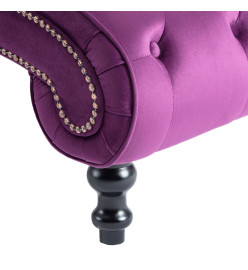 Chaise longue Velours Violet