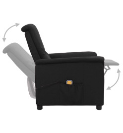 Fauteuil de massage Noir Tissu