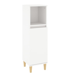 Ensemble d'armoires salle de bain 3 pcs blanc bois d'ingénierie