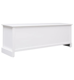 Banc d'entrée Blanc 115x30x40 cm Bois