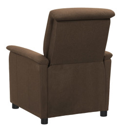 Fauteuil électrique de massage Marron Tissu