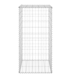 Mur en gabion avec couvercles Acier galvanisé 60x50x100 cm