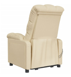 Fauteuil électrique de massage Crème Tissu