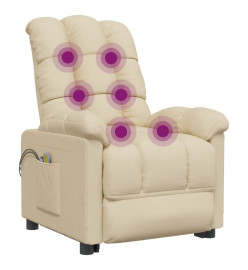 Fauteuil électrique de massage Crème Tissu