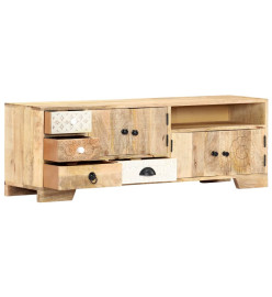 Meuble TV 120x30x40 cm Bois massif de manguier