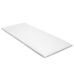 Sur-matelas 90 x 200 cm Mousse à mémoire de forme Visco 6 cm