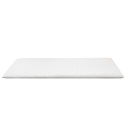 Sur-matelas 90 x 200 cm Mousse à mémoire de forme Visco 6 cm