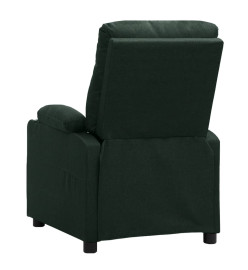 Fauteuil de massage Vert foncé Tissu