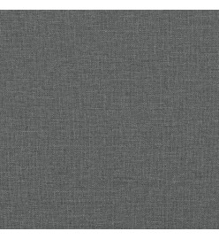 Canapé à 2 places Gris foncé 120 cm Tissu