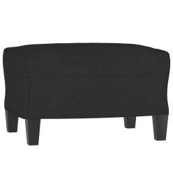 Ensemble de canapés 3 pcs avec coussins Noir Tissu