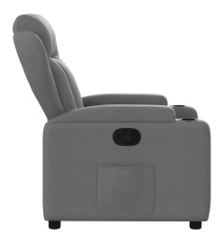 Fauteuil inclinable Gris foncé Tissu