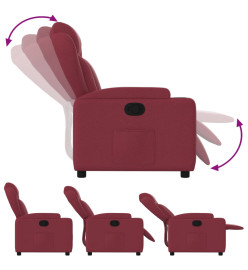 Fauteuil inclinable Rouge bordeaux Tissu