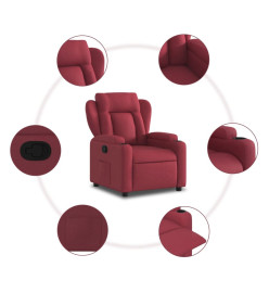 Fauteuil inclinable Rouge bordeaux Tissu