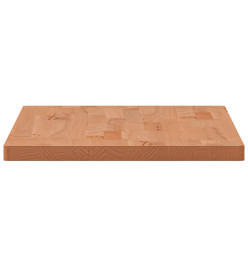 Comptoir de salle de bain 80x40x2,5 cm bois massif de hêtre