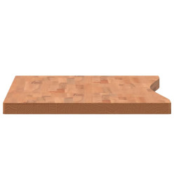 Dessus de bureau 110x(55-60)x4 cm bois massif de hêtre