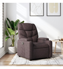 Fauteuil inclinable Marron foncé Tissu