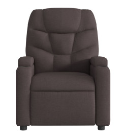 Fauteuil inclinable Marron foncé Tissu