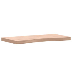 Dessus de bureau 80x(36-40)x4 cm bois massif de hêtre